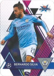 Bernardo Silva Manchester City 2019/20 Topps Crystal Champions League Base card #43